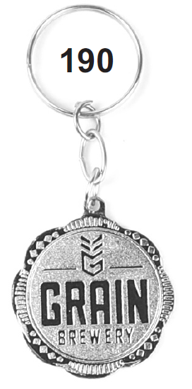 METAL SPARK NICKEL KEYCHAIN